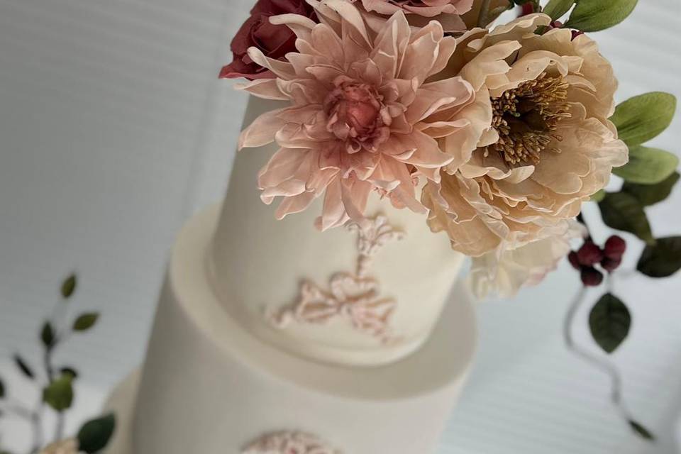 Floral five-tier