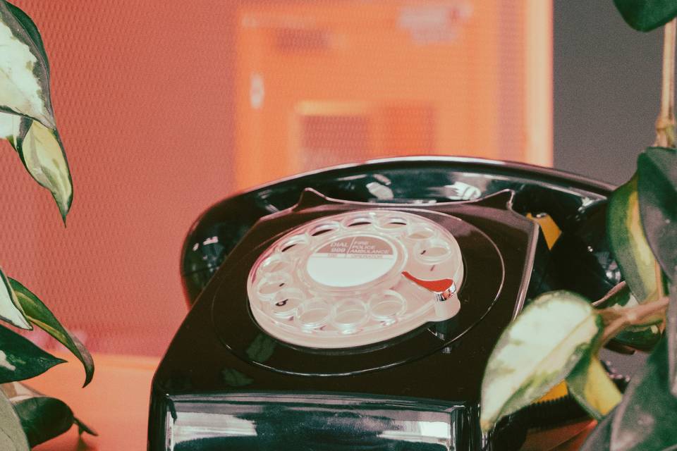 Wedding phone in black