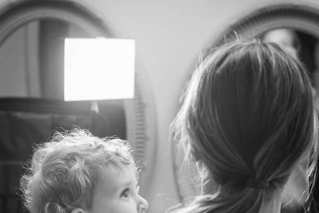 The youngest bridesmaid