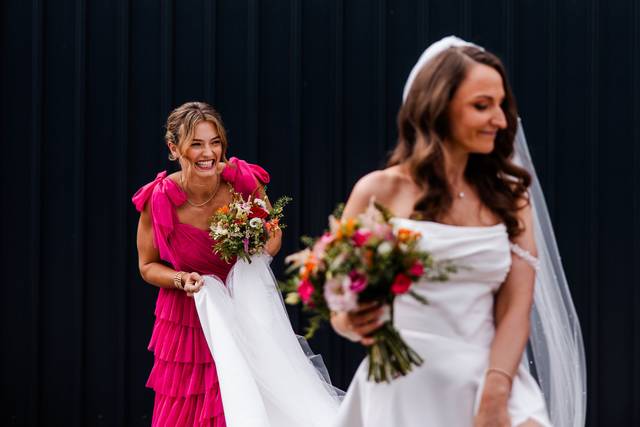 Bride and her sister