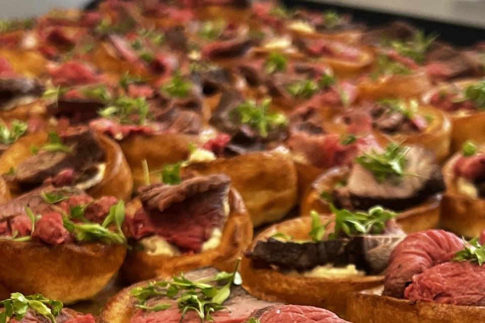 Garnished Beef Yorkies