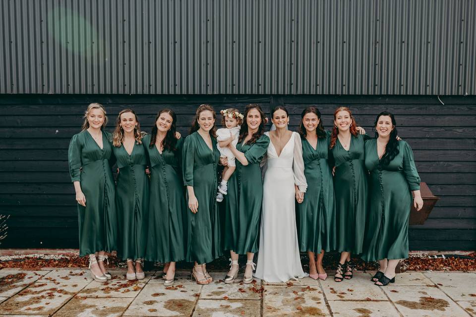 The bridal party