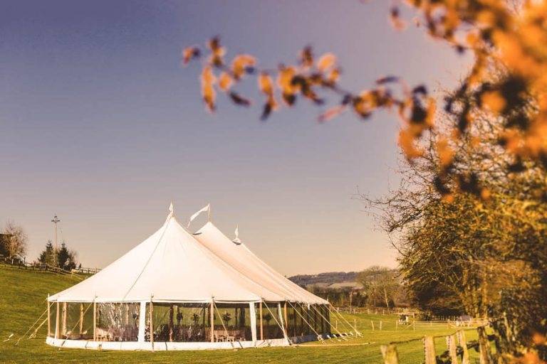 Upscale wedding tent