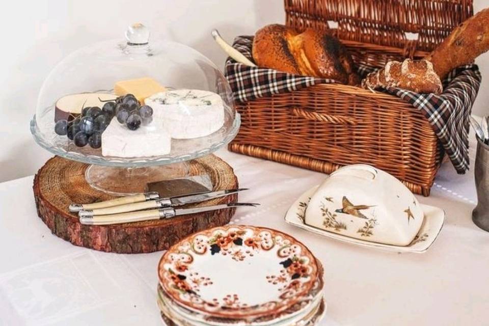 Vintage cheese table