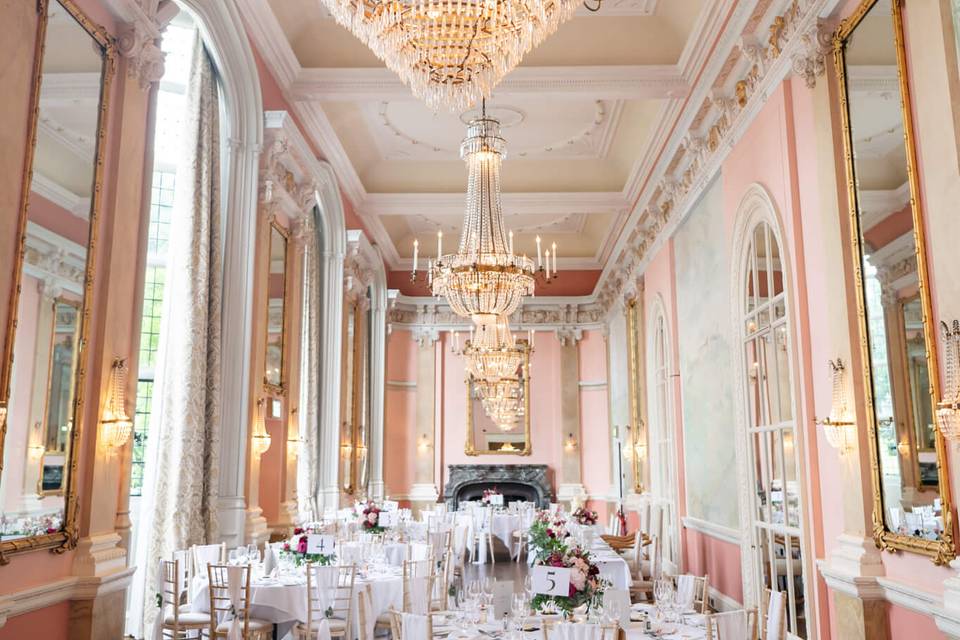 Pink Ballroom Wedding