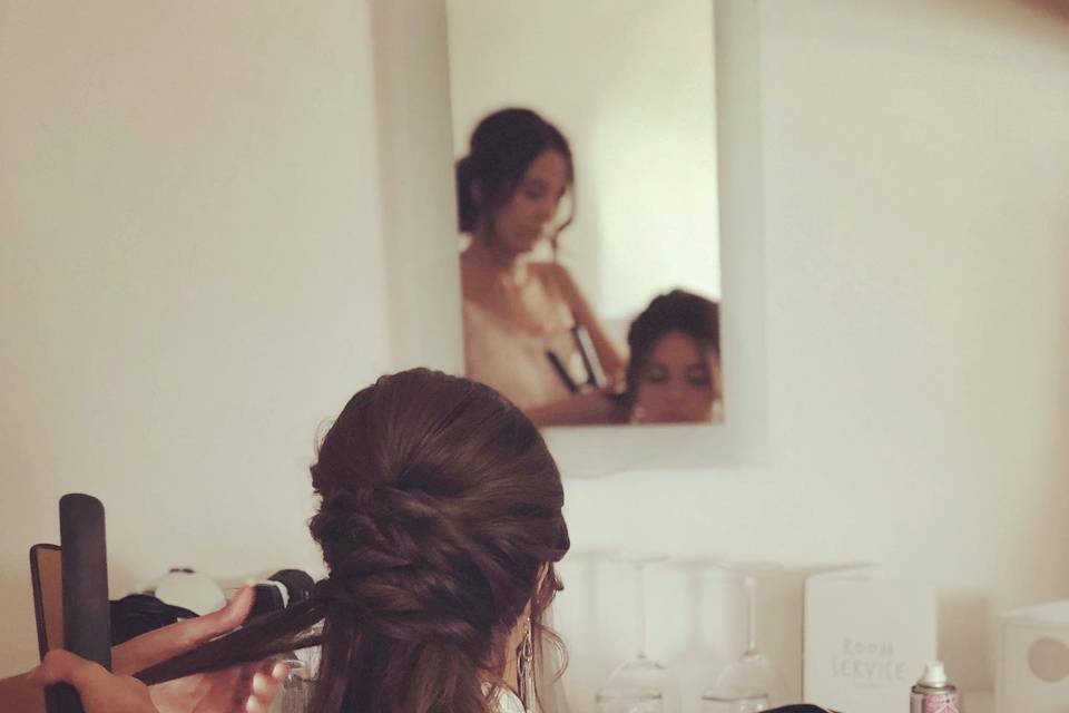 Bridal hair