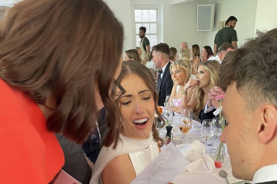 Bride delighted with pics