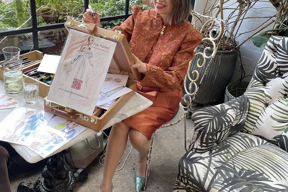 Zoe Parker at work
