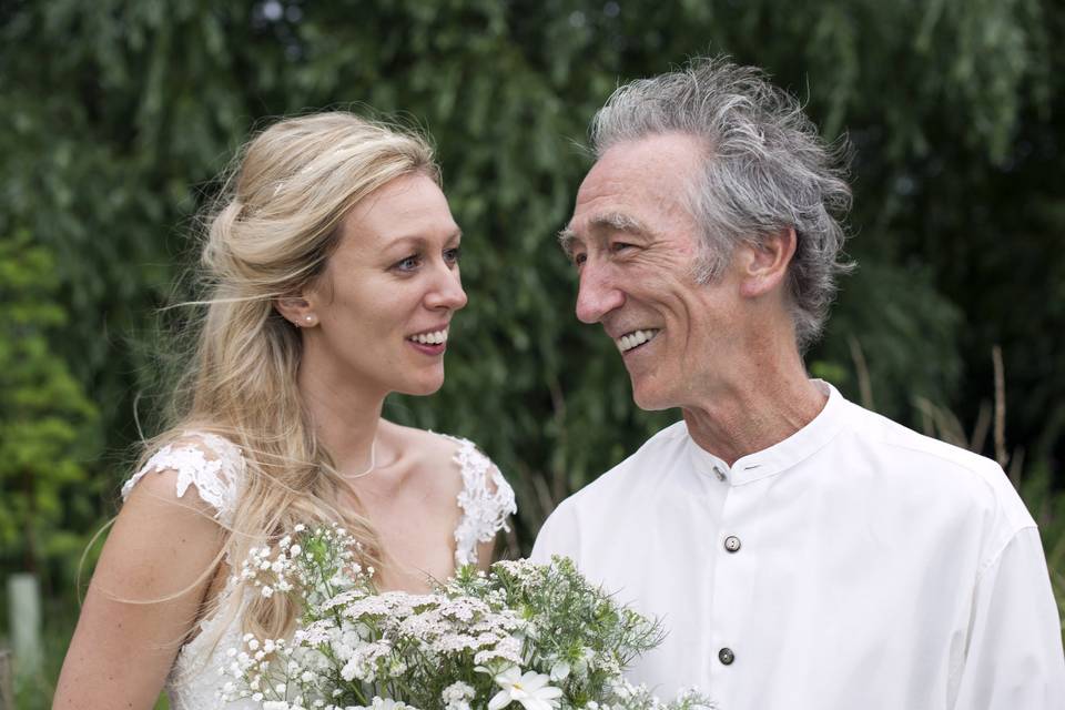 Bride and her father