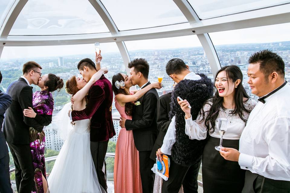 Wedding on London Eye