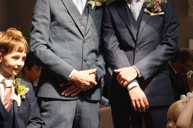 Candid Groom and Best man