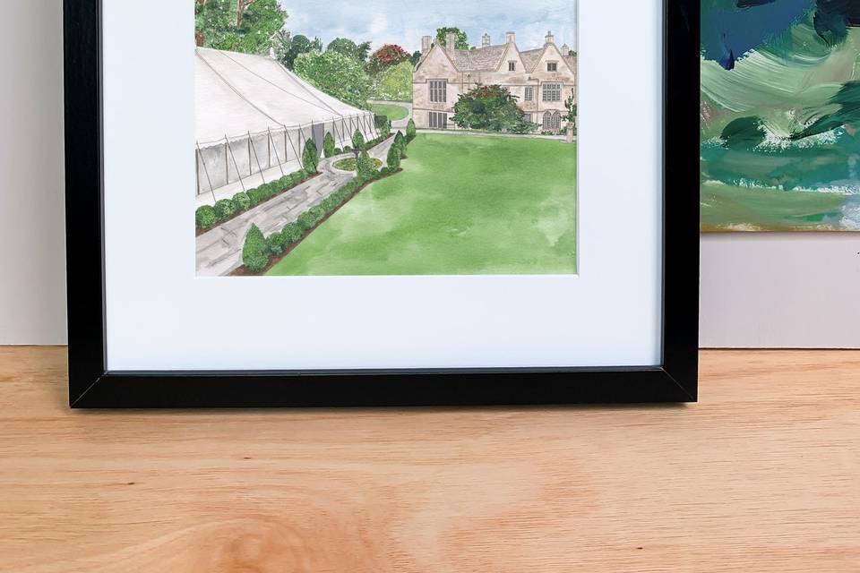 Wedding venue print