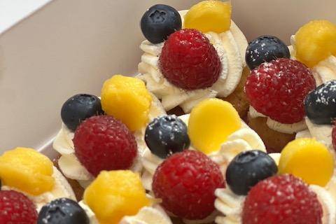 Fresh Fruit Cupcakes