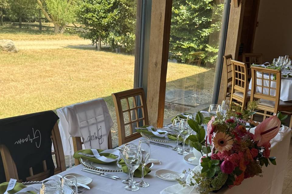 Top table