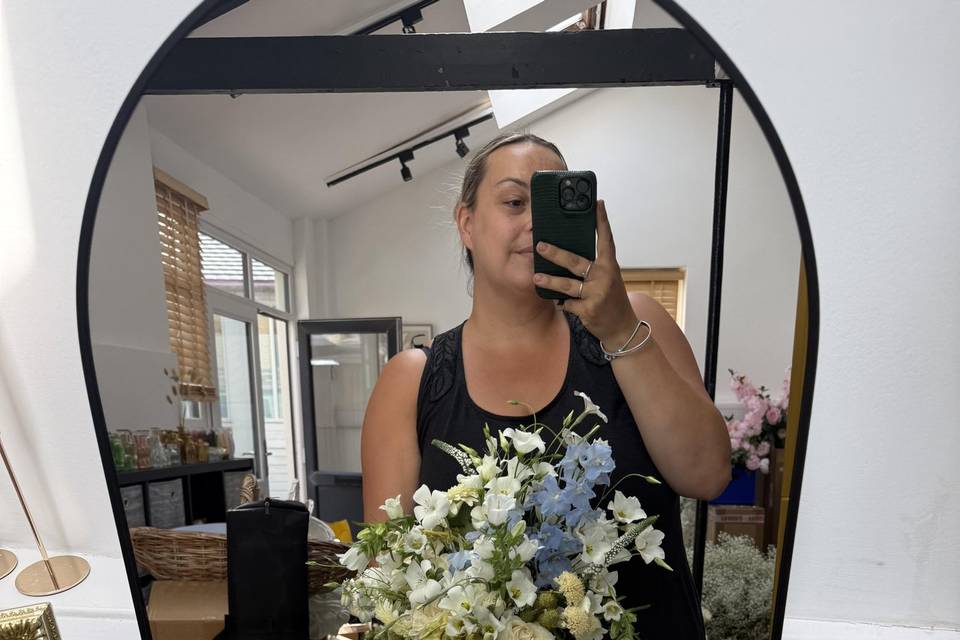 Studio work with florals
