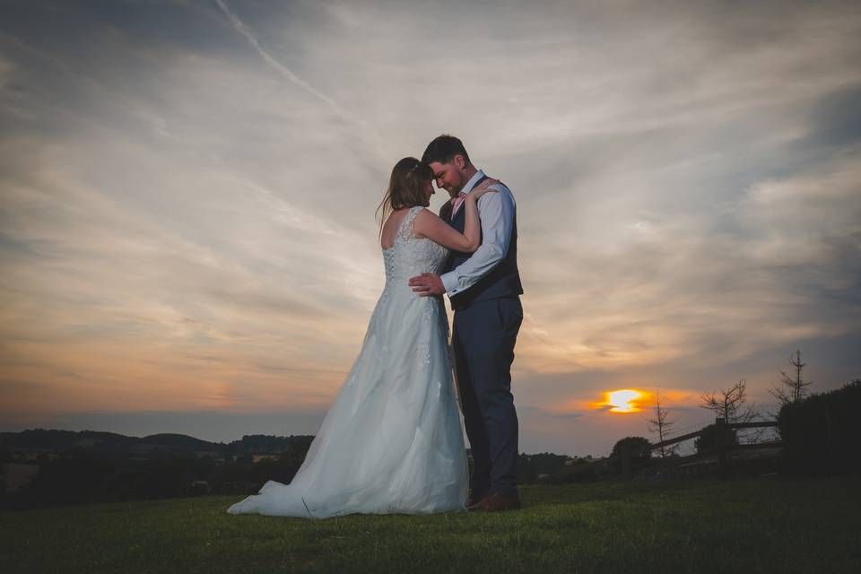 Outdoor wedding portraits