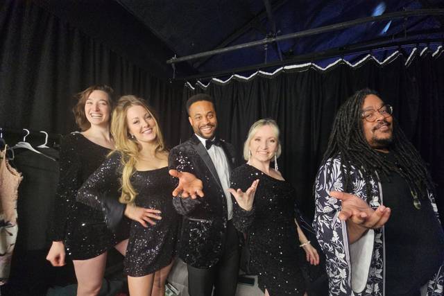 Backstage fun!