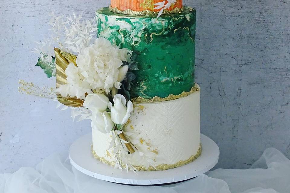 Modern Textured Cake