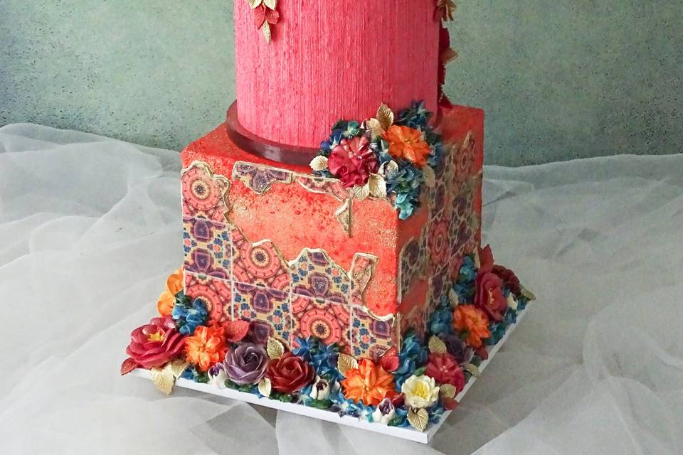 Colourful Wedding Cake