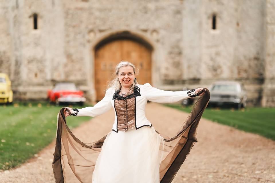 Pentney Abbey wedding photos