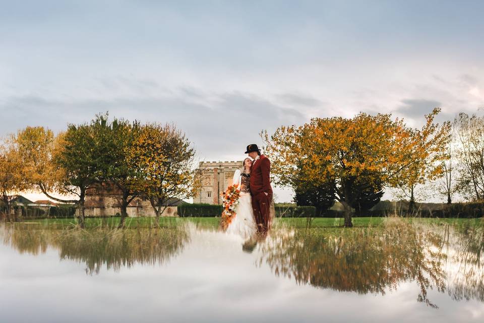 Pentney Abbey wedding photos