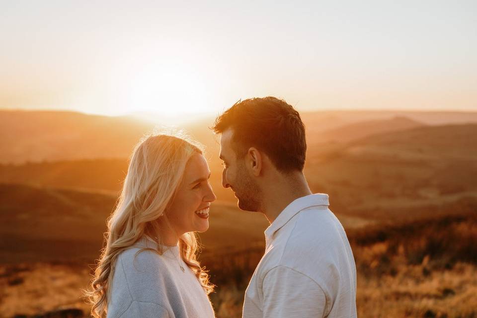 Pre-wedding golden hour