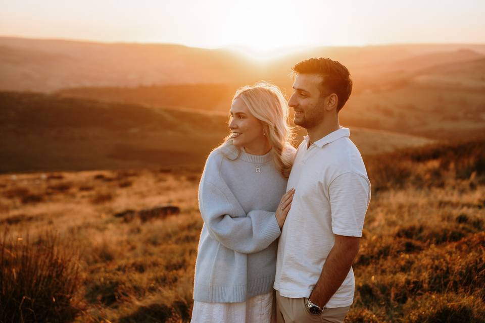 Pre-wedding golden hour