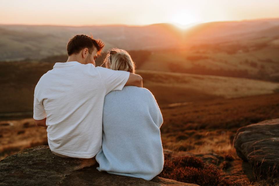 Pre-wedding golden hour