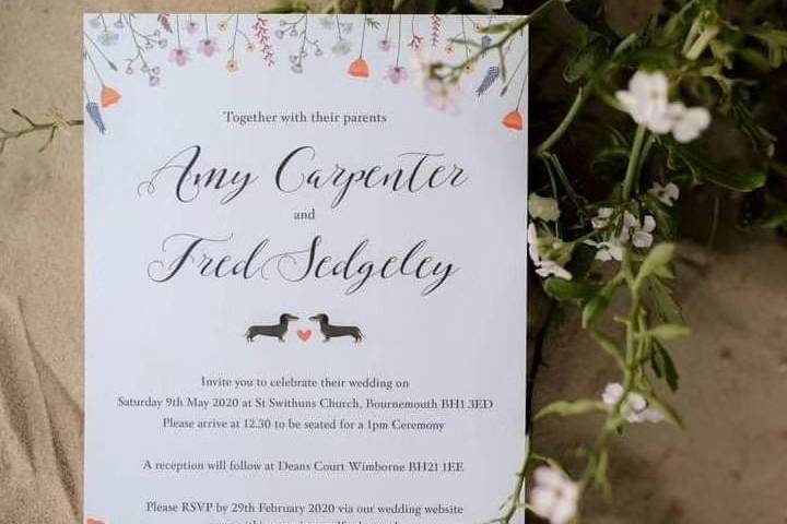 Amy & Fred Invitation