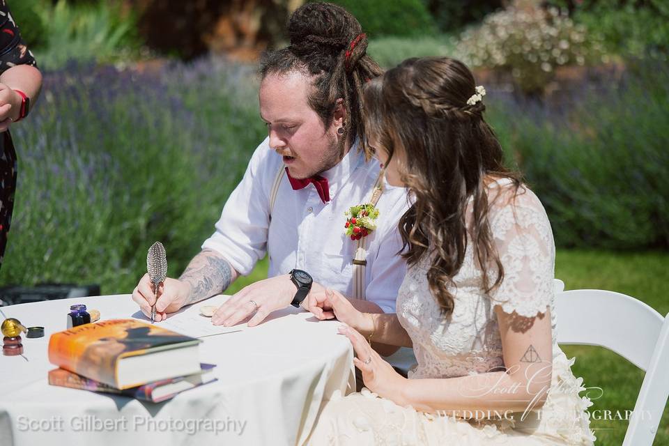 Signing the unbreakable vow