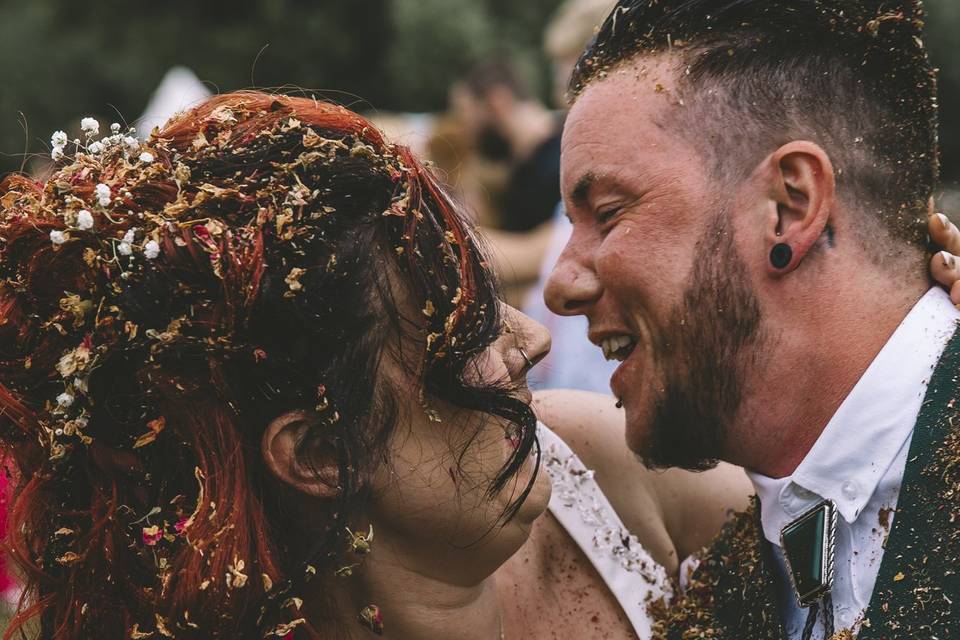 That confetti gets everywhere!
