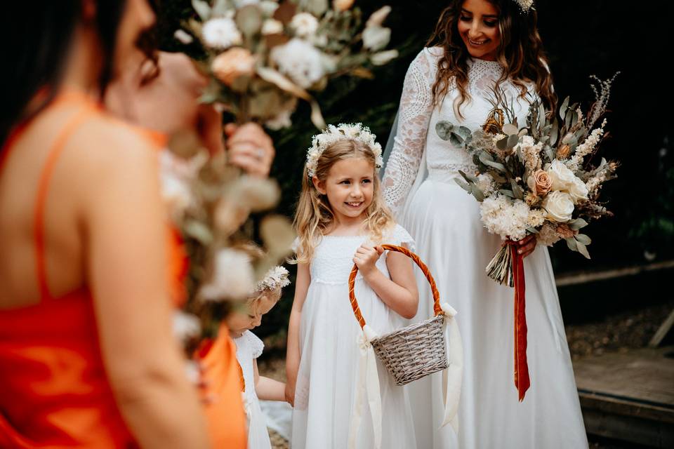 Dried flower wedding