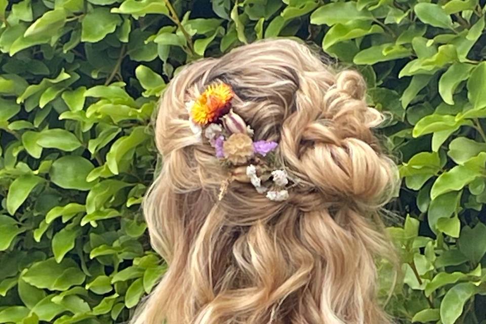 Boho bridal hair essex