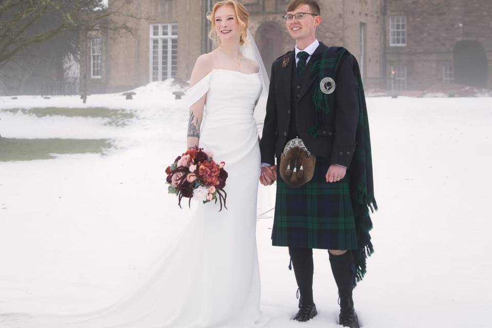 Pittodrie house wedding