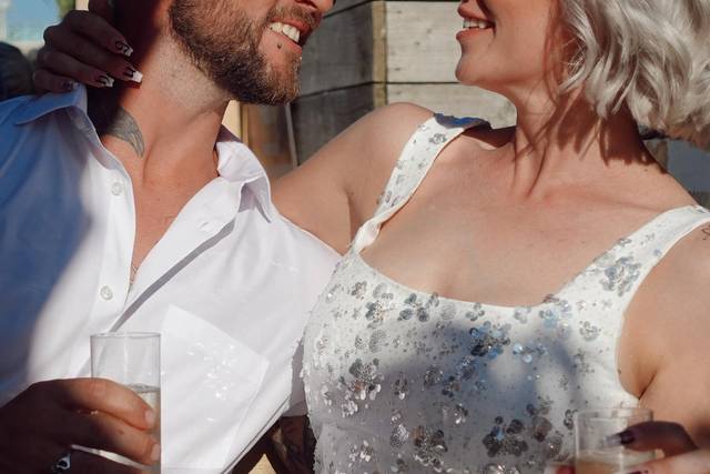 Wedding day moment