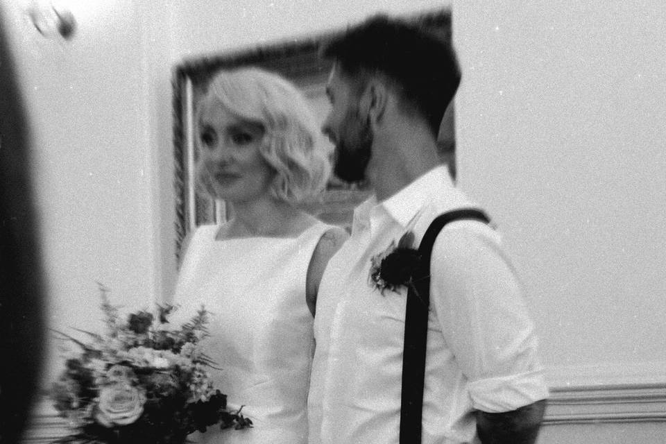 Wedding day moment
