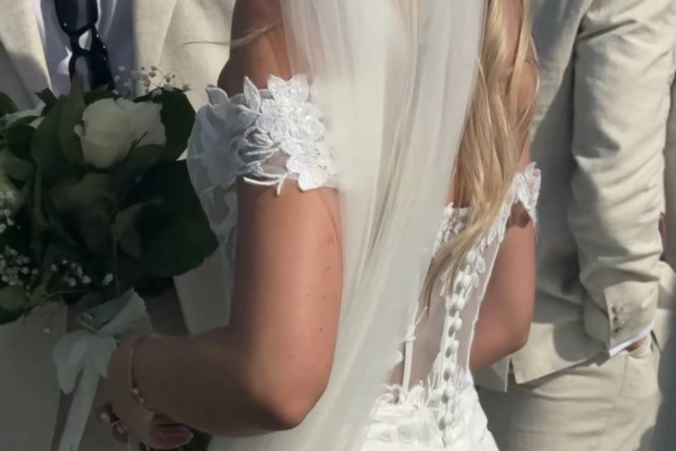 Screenshot from wedding reel