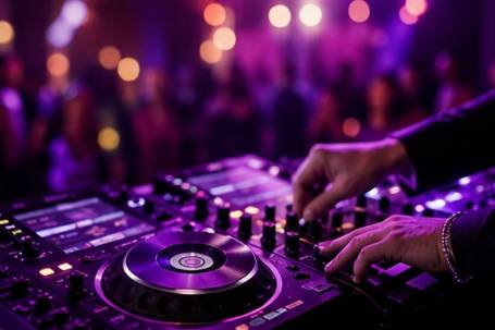 DJ at work