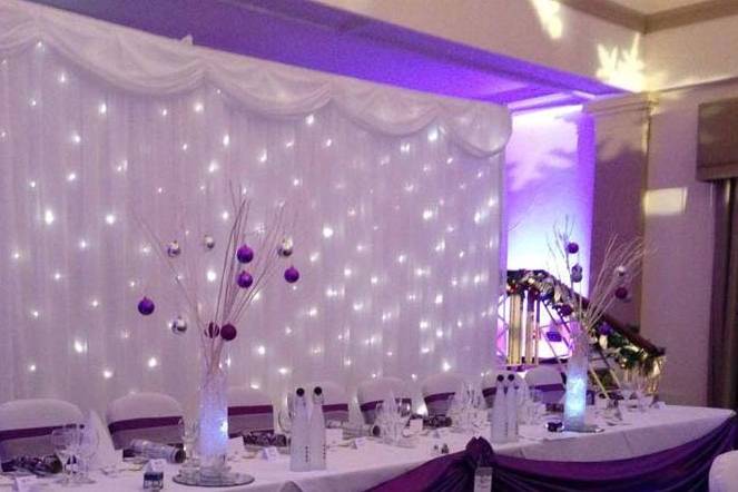 Wedding backdrop