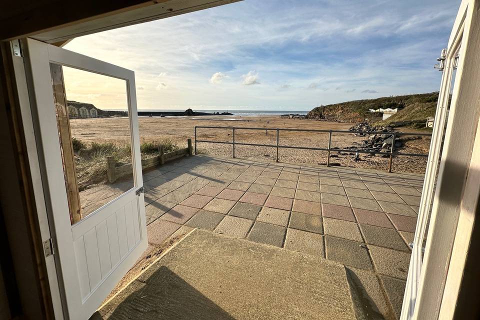 View from the wedding hut