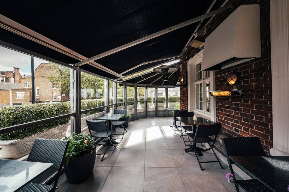 Main Terrace with covers out