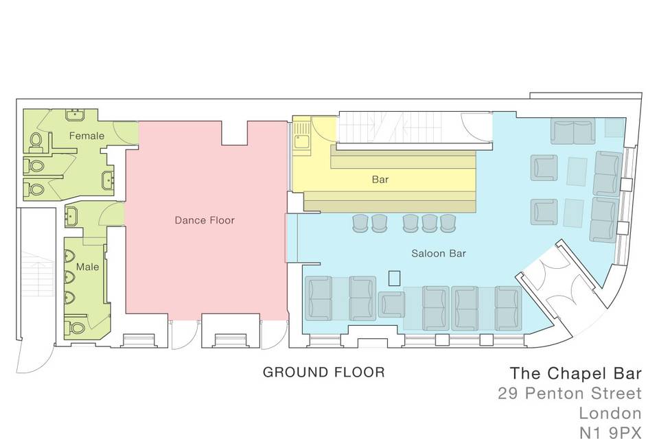Saloon Bar Floorplan