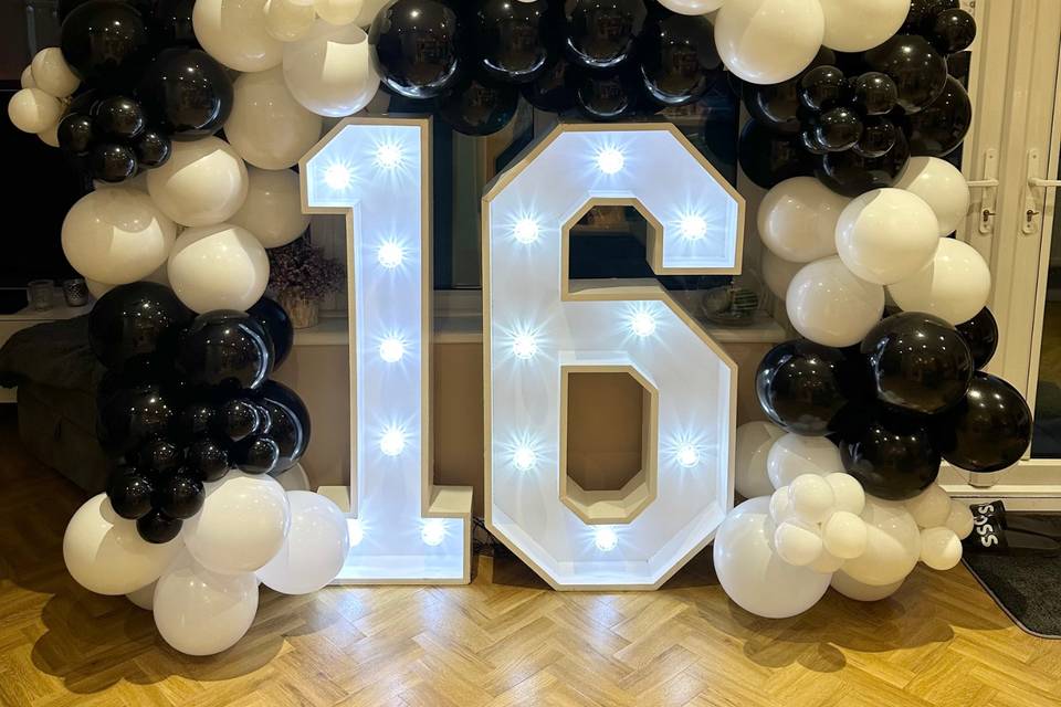 Sweet 16- Black & White