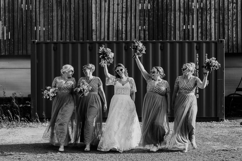 Bridal party fun