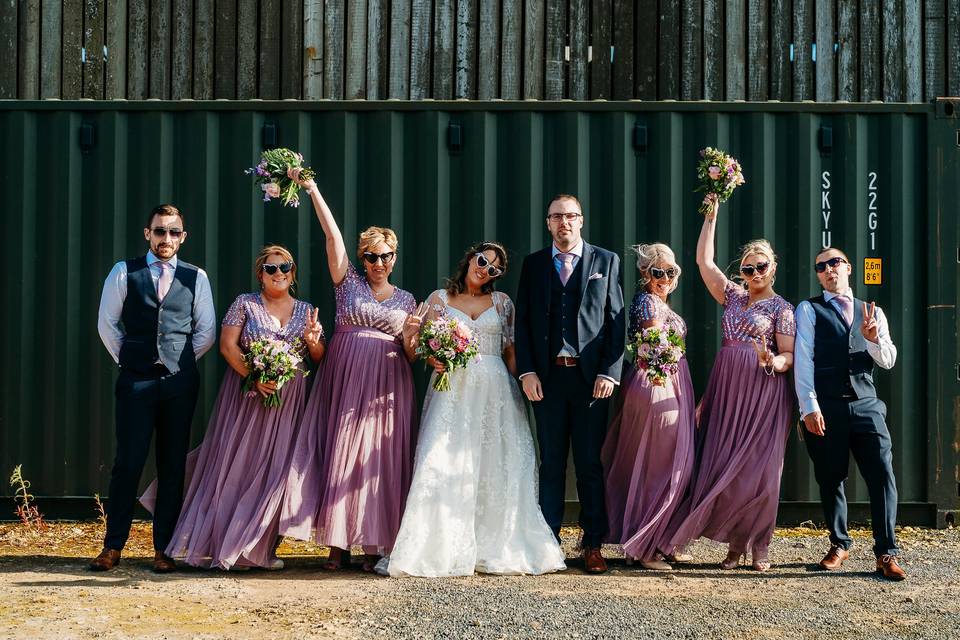 Bridal party fun