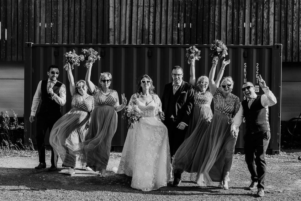 Bridal party fun