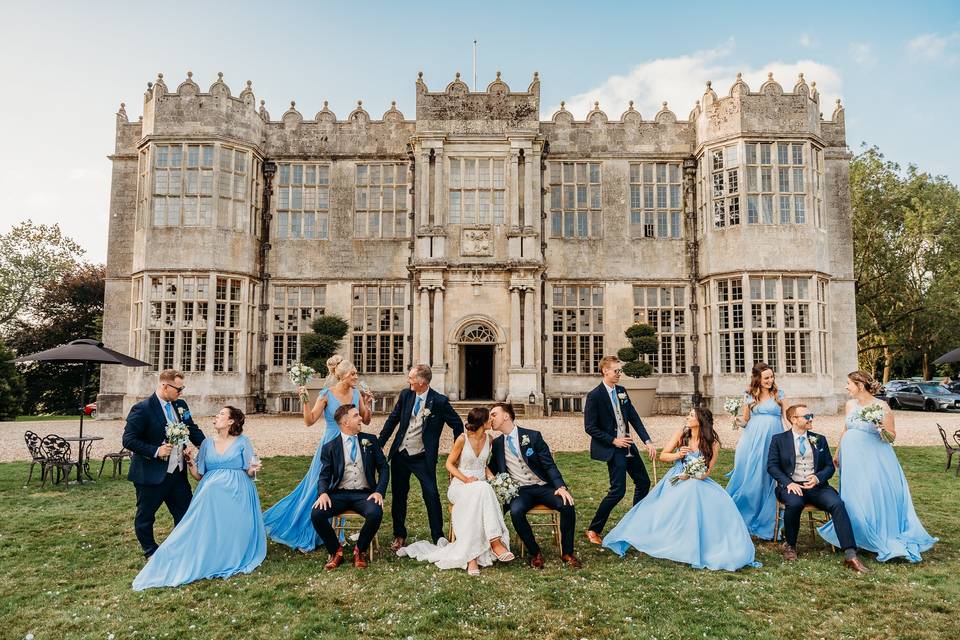 Fun bridal party