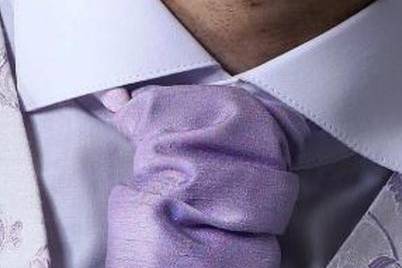 Lilac Dupion Cravat