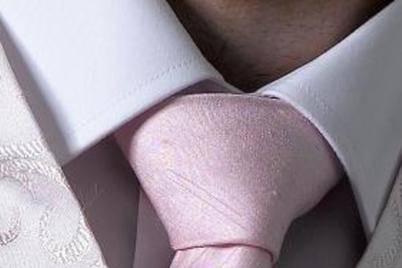 Pink Dupion Tie