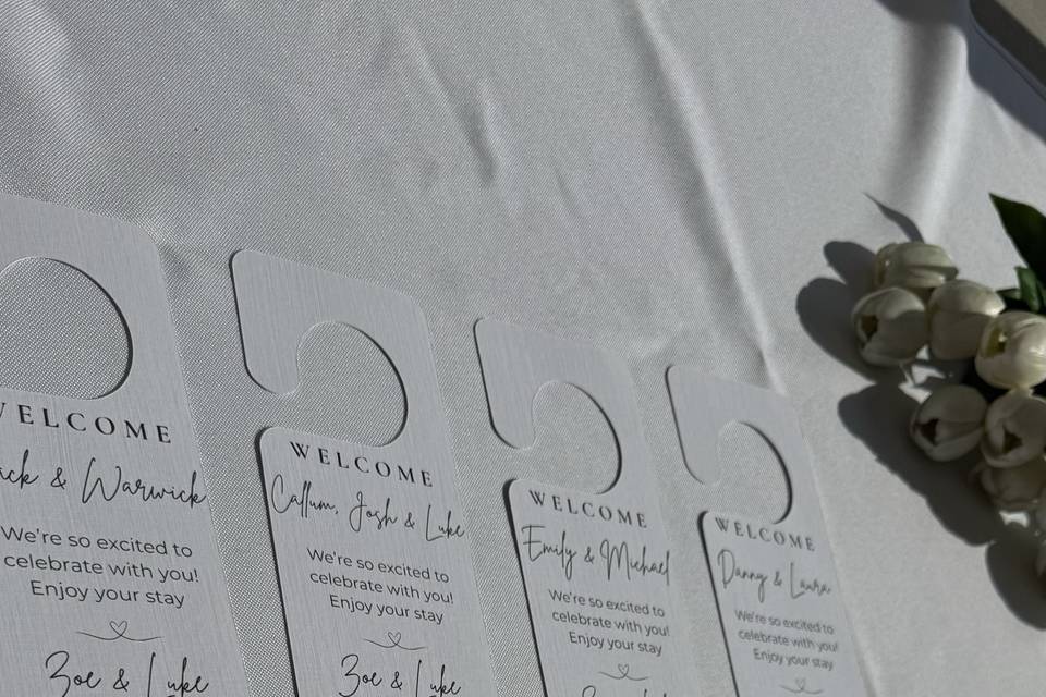 Bespoke Wedding Door Handles